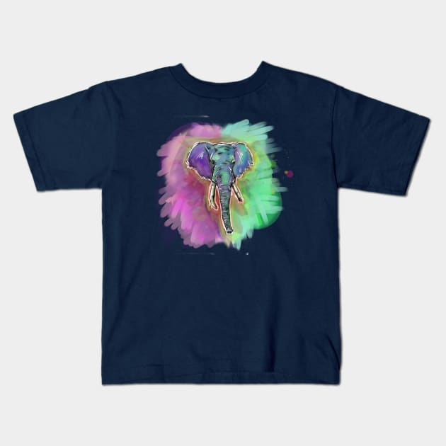 Elephunk Kids T-Shirt by Beanzomatic